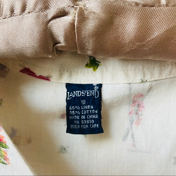 Cottagecore Kids Linen Dress - Picture 5 of 7